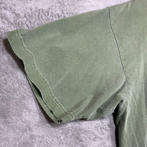 Sturgis T Shirt Mens XL Green Biker Motorcycle Fest Y2K Retro Rock Wings Chopper - Picture 6 of 10